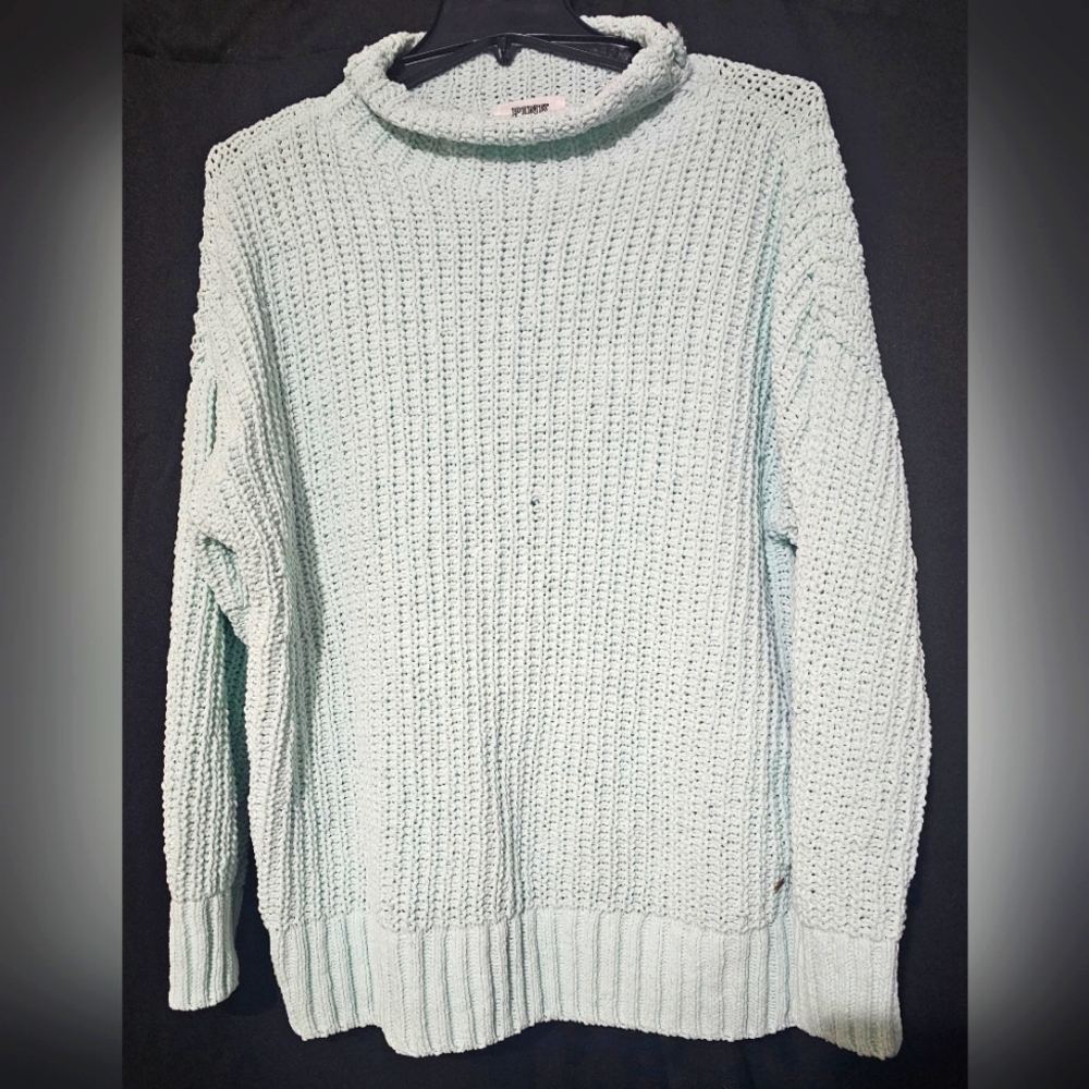Pink Victoria Secret oversized blue sweater